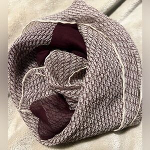 Christian Dior scarf 34” X 34” square silk  burgundy